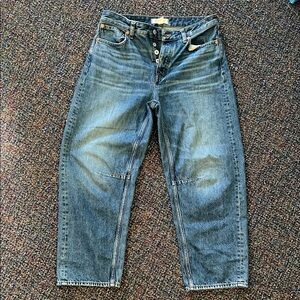 Madewell Darted Barrel-Leg Jean